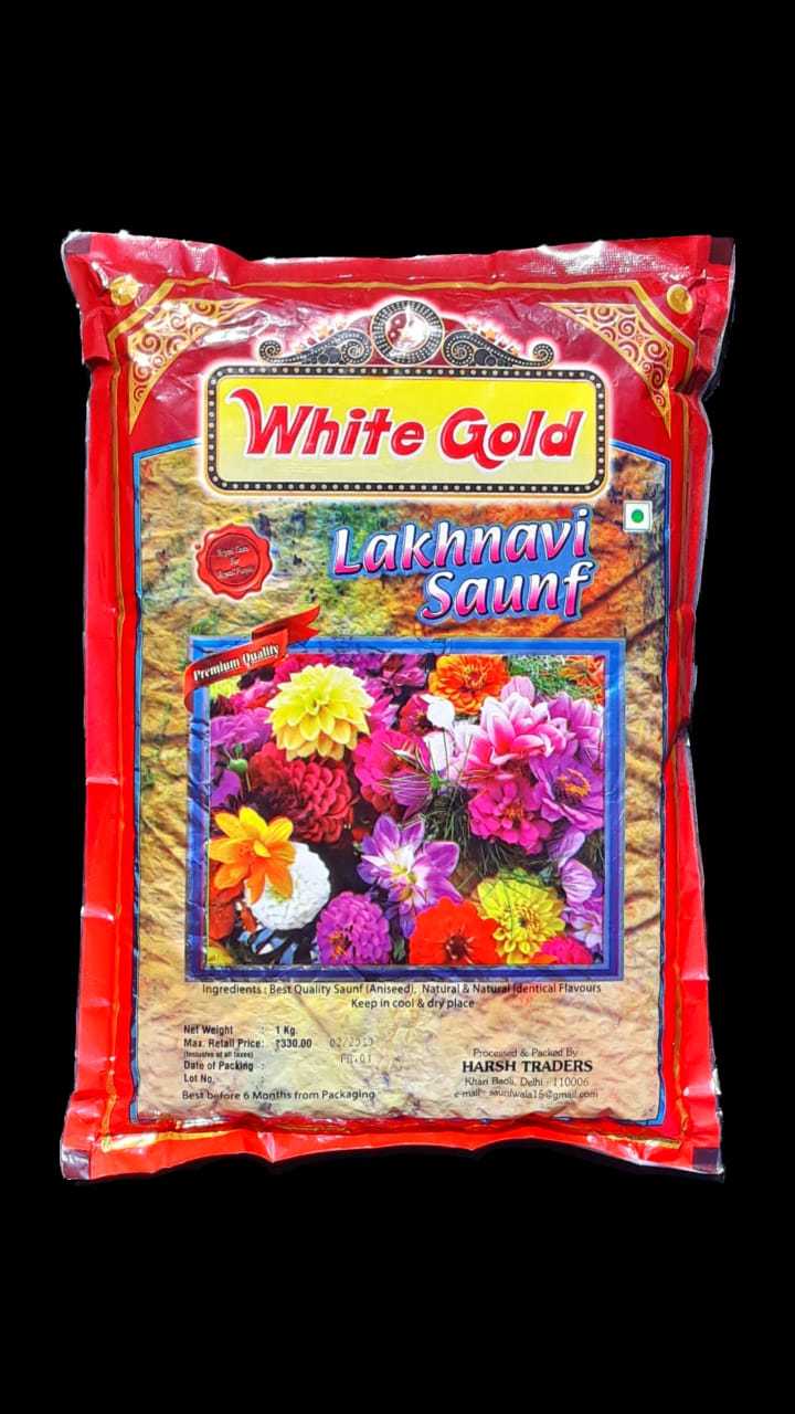 White Roasted Saunf Mouth Freshener