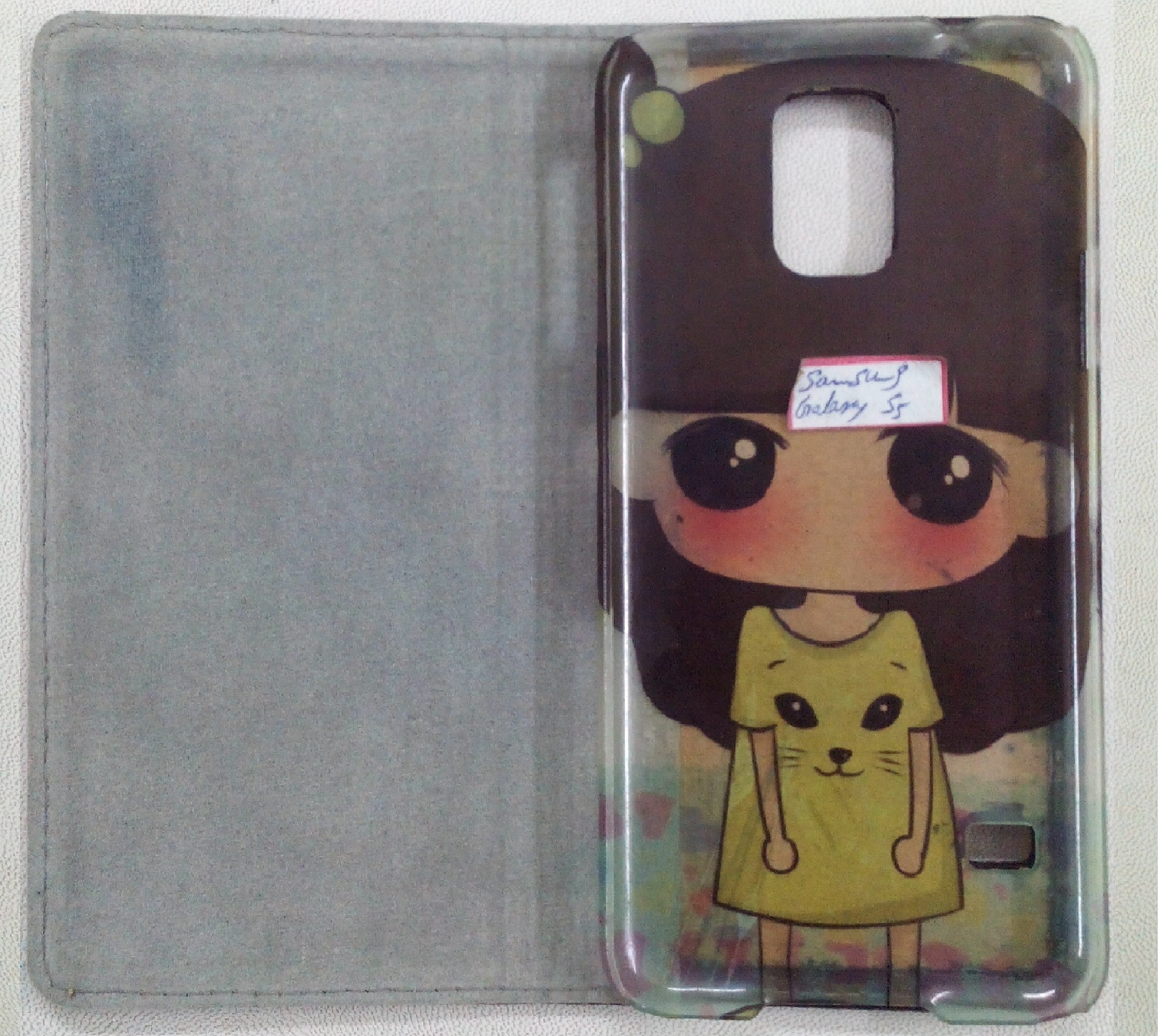 Jute Mobile Case - Real Leather, 13.5x9.75 Cm | Stylish Look, Button Closure, Highly Protective