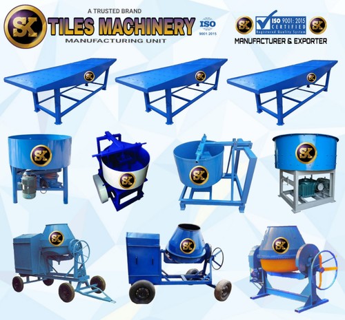 Paving Tiles Making Machine - Iron Material, Semi-automatic Control System | Human Machine Interface, 220 Volt Power Supply