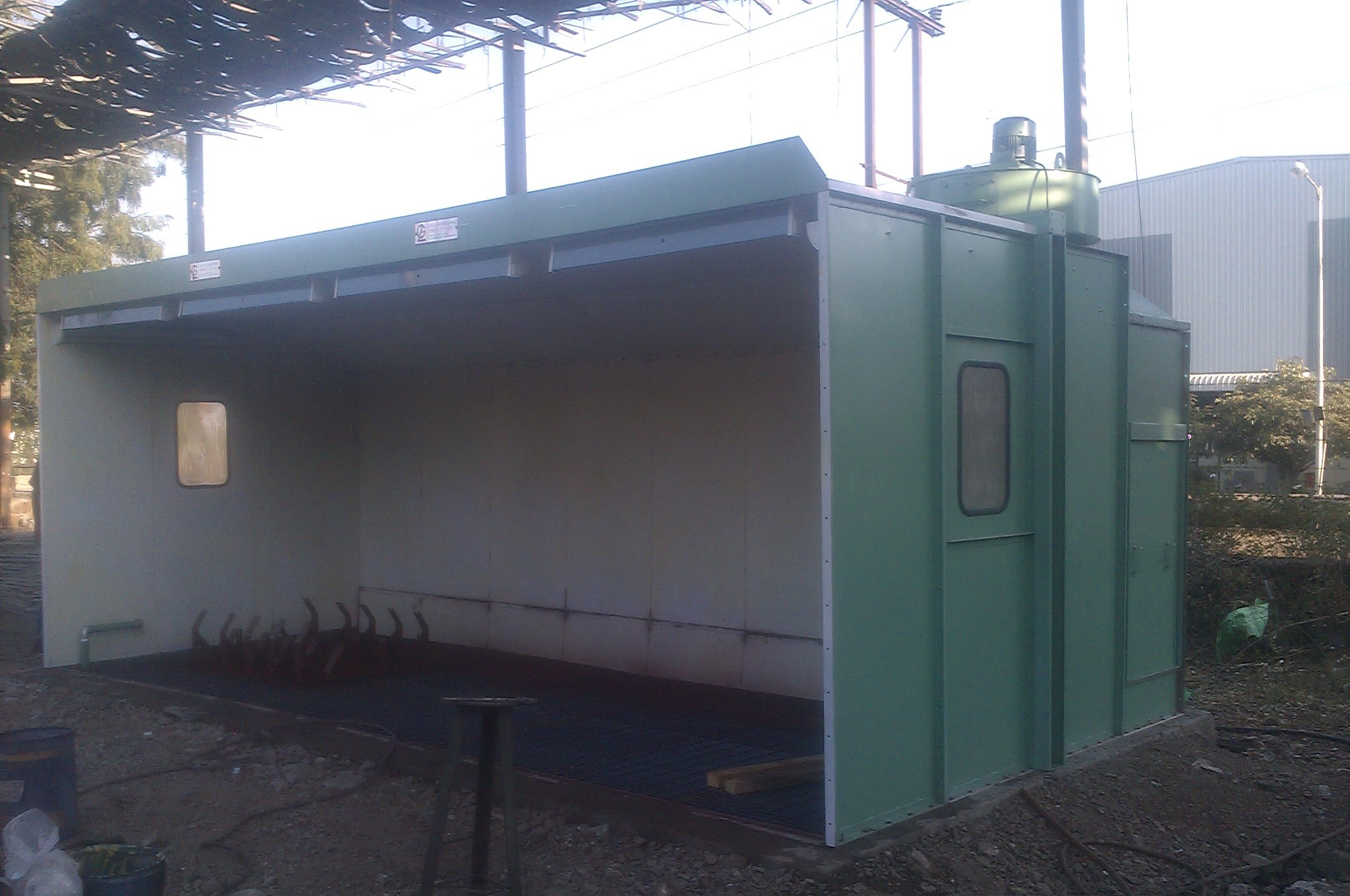 Spray Paint Booth - Customizable Steel Structure | Dryback/waterwash Filtration, Side/down Draft Airflow, Led Lighting, 220v Power, Plc Control System