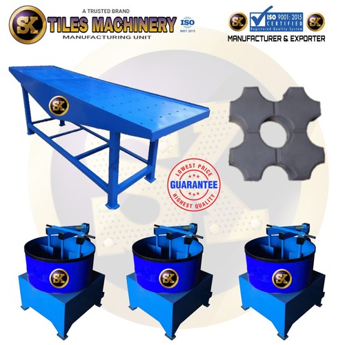Paving Block Making Machine - Weight Range 300-10000 Kg, Capacity 2000-20000 Blocks | Non-Automatic, 2-Year Warranty, Suitable for Block and Tile Production
