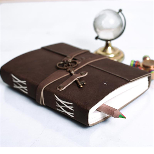 Leather Journal Diary With Key - Genuine Leather, Rectangular, Eye-Catchy Colors | Lightweight, Customizable, Perfect for Personal Use