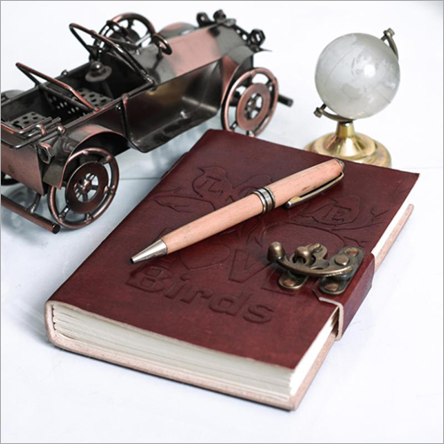 Light Weight Vintage Leather Diary With Metal Lock