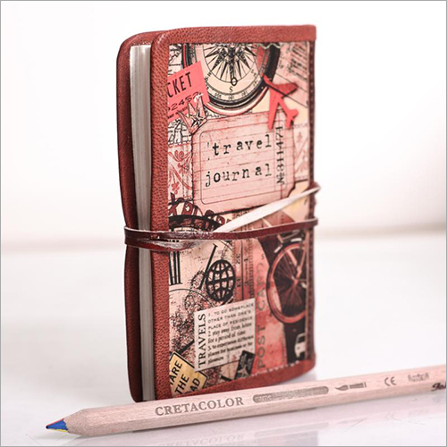 Light Weight Full Grain Leather Printed Diary