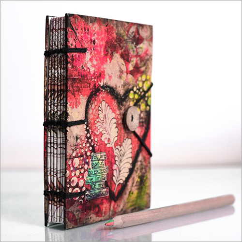 Light Weight Flower Print Special Binding Diary