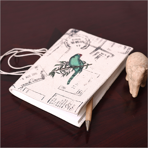 Light Weight Parrot Canvas Fabric Printed Diary