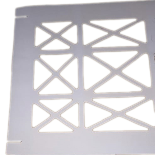 Silver Laser Cut Packaging Paper Jali