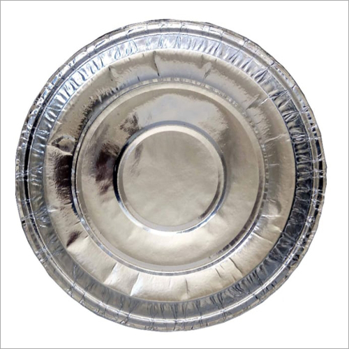 Disposable Paper Plate - 8 Inch Size Silver Color | Pressed Durable Design