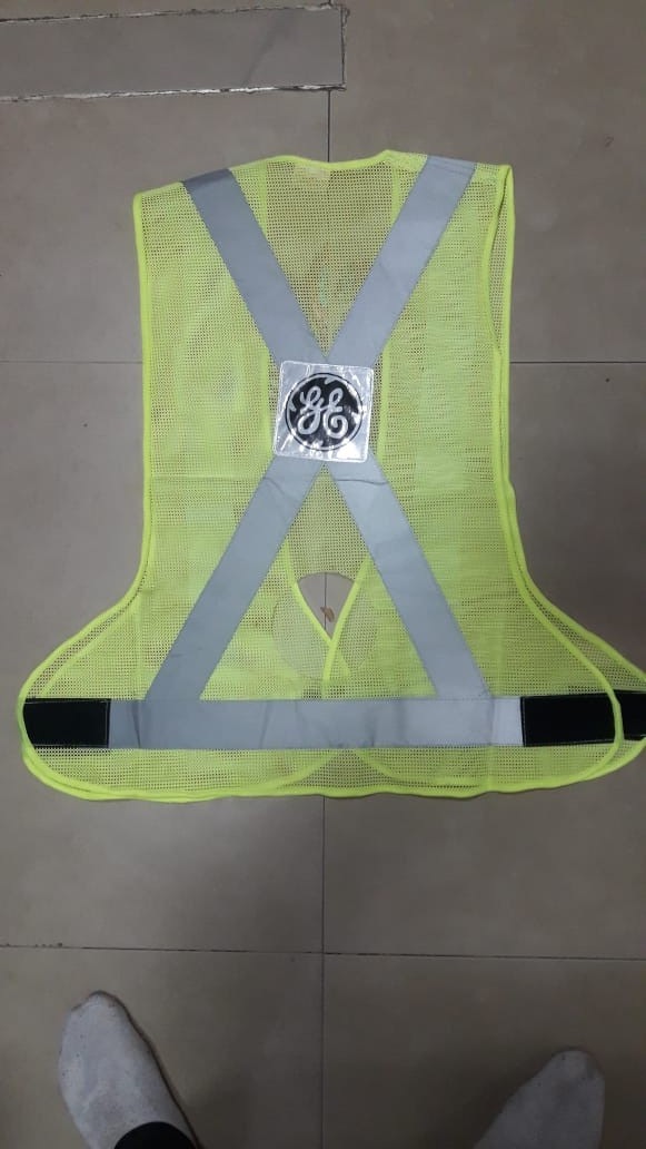 Metro Florescent Reflective Jacket Minimax - Polyester, Size Small To Large | Green, Ce Approved, 90 Gsm Fabric, 2 Inch Reflective Tape, Multi-side Open Design