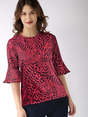 Tipsy Tops - American Crepe, 23 Inch Length, Customized Sizes S-XL | Printed Pattern, Bell Shape Sleeves, Short Long Sleeve Design, Washable, Ideal for Ages 15-45