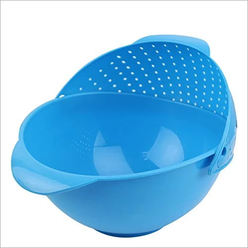 0059 Storage Basket - Plastic Material, Blue Color | Durable Design for Versatile Object Storage and Easy Carrying Solutions