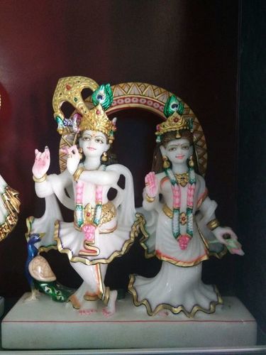 Radha Krishna Marble Statue