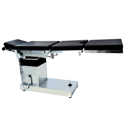 Electric C-arm Ot Table - Heavy Stainless Steel, Radiolucent Four Sectional Design | Mobile With Smooth Castors, Remote Controlled Smooth Positioning, Interchangeable Leg And Head Sections, Ideal For General Surgery
