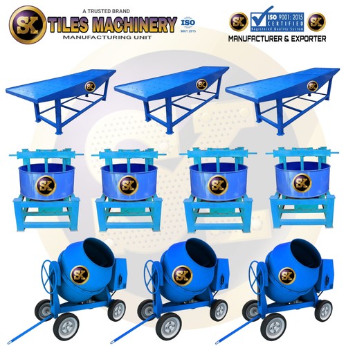 Color Paver Block Machine - Iron Material, Semi-automatic Control System | Durable & Sturdy, Customizable Options
