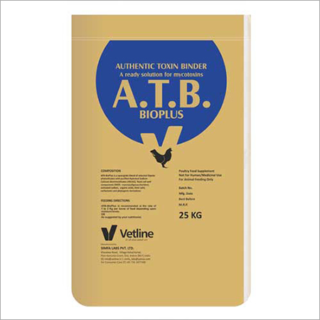 Atb Bioplus - Dipolar Phylosilicate & Purified Hydrated Sodium Calcium Aluminosilicates Powder | Mycotoxin Binder, Mould Inhibitor, Supports Immunity, Easy Mixing In Feed