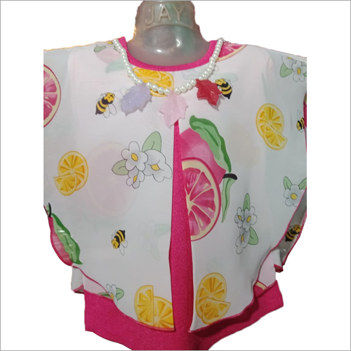 Available In Different Colour Girls Umbrella Sleeves Top