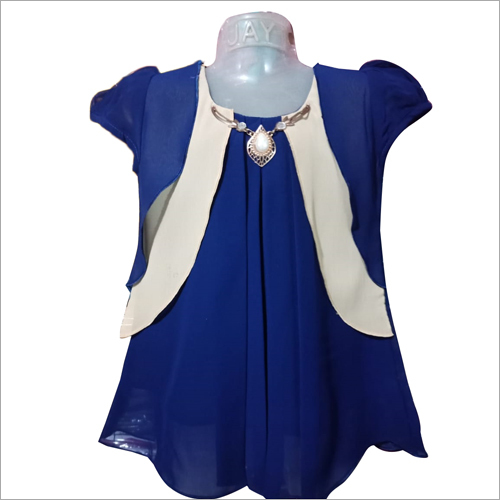 Girls Casual Top - Georgette Fabric, Available in Various Sizes and Colors | Suitable for Rainy, Spring, Summer, and Winter Seasons