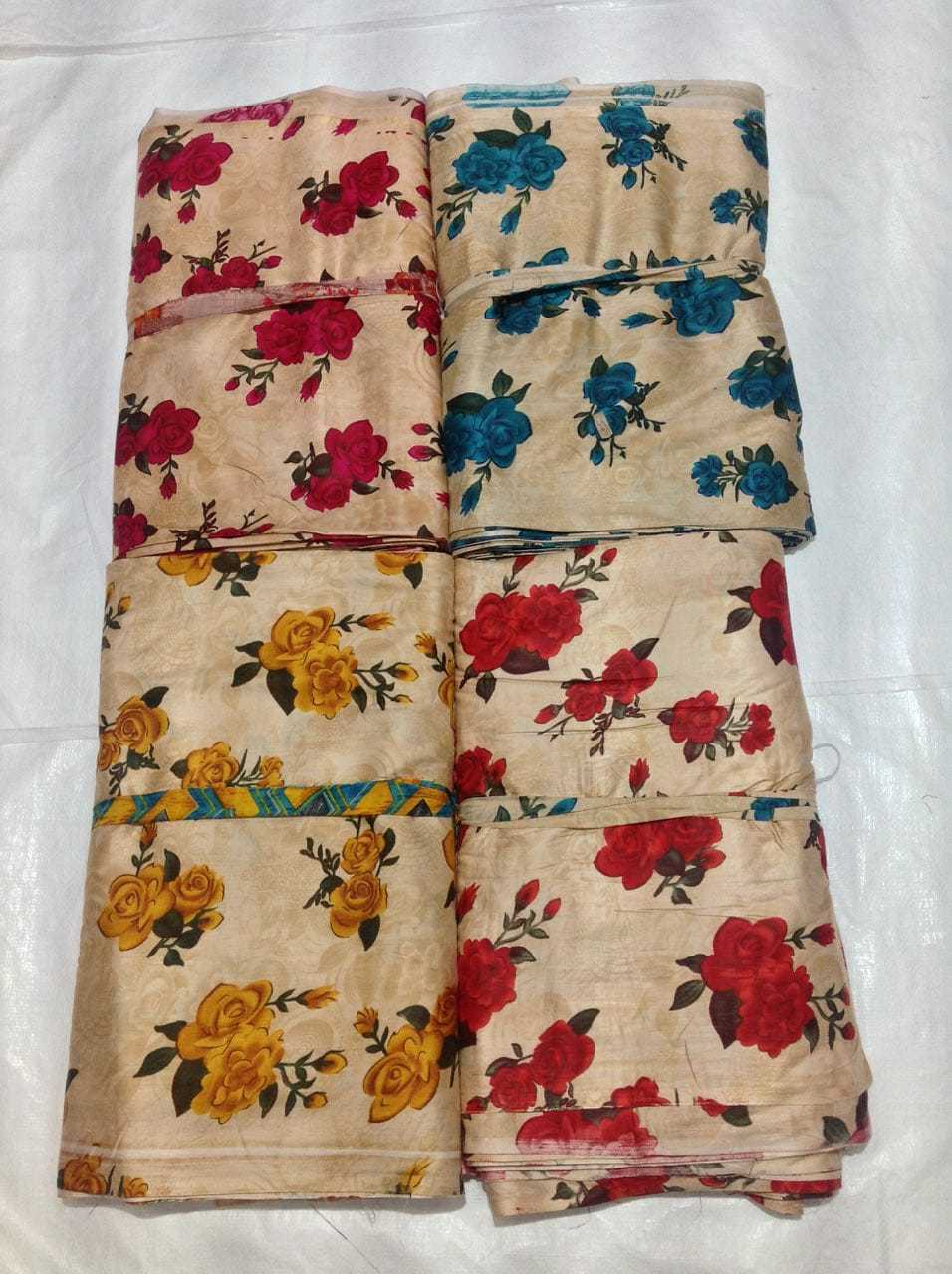 Rayon Printed Fabric - 100m Length, 12kg Weight, 44" & 58" Width | Multicolor Fast Colors, Quick Dry, Printed Texture