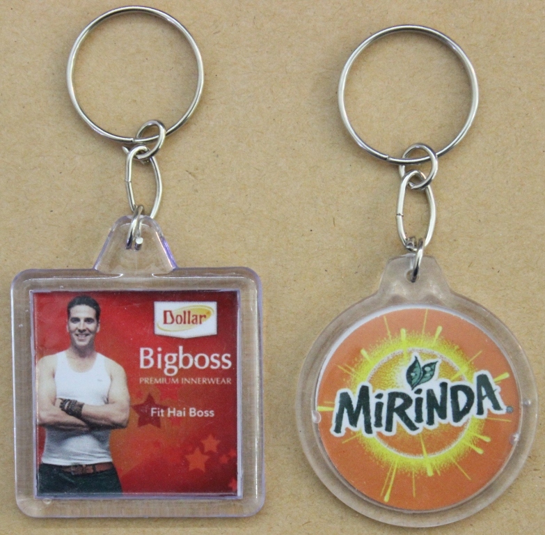 Acrylic Key Chain - Plastic Material, Regular Shape, Custom Printed Logo On Single/double Side | Economical For Mass Distribution, Gift Theme