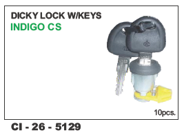 Dicky Lock W/keys Indigo Cs - Durable Alloy, Suitable For 4-wheelers | Includes Reliable Key Access And Limited Warranty