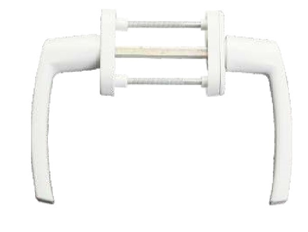 White Double Side Door Handle
