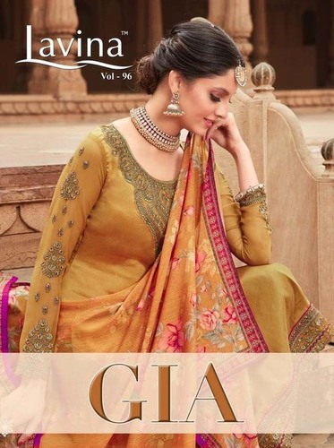 Natural Crepe With Embroidery Application: Women Material