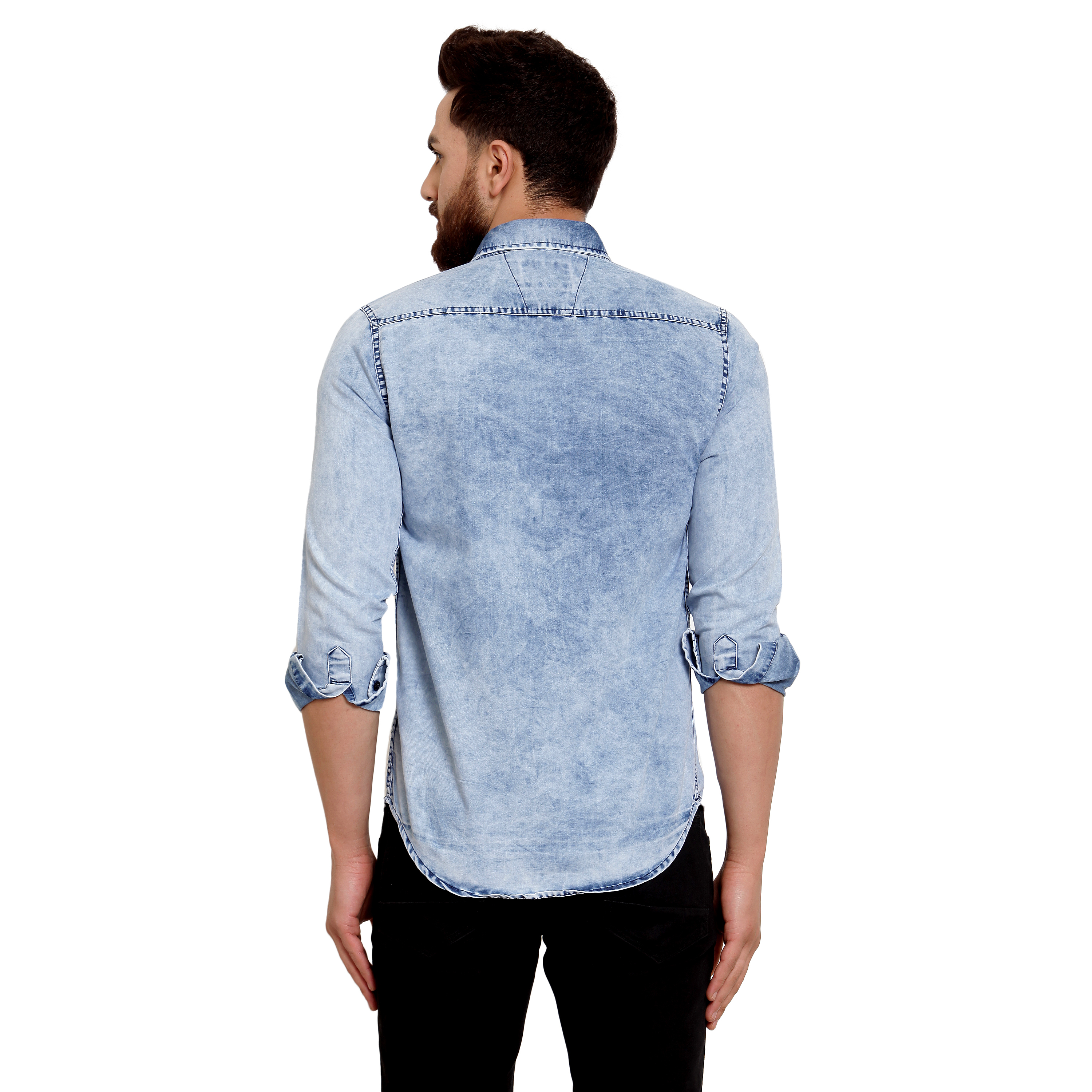 Blue Mens Denim Shirt