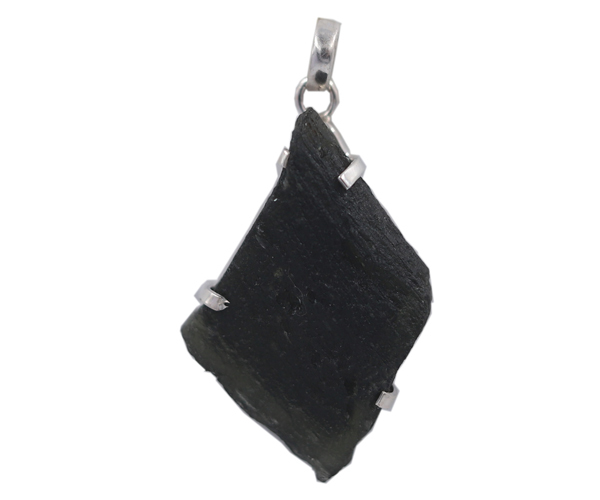 Green High-class Moldavite Stone 925 Silver Pendant