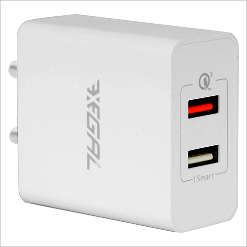 Dual Port Usb Smart Charger With Quick Charge - Durable Design , 2 Ports For Fast Charging Of Smartphones, Tablets & Power Banks | 1-year Warranty