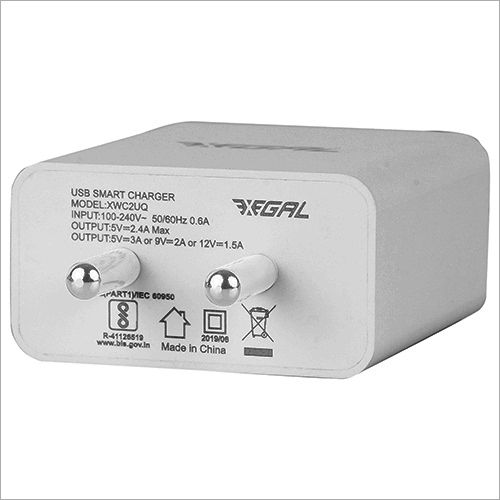 Dual Port Usb Smart Charger With Quick Charge - Durable Design , 2 Ports For Fast Charging Of Smartphones, Tablets & Power Banks | 1-year Warranty