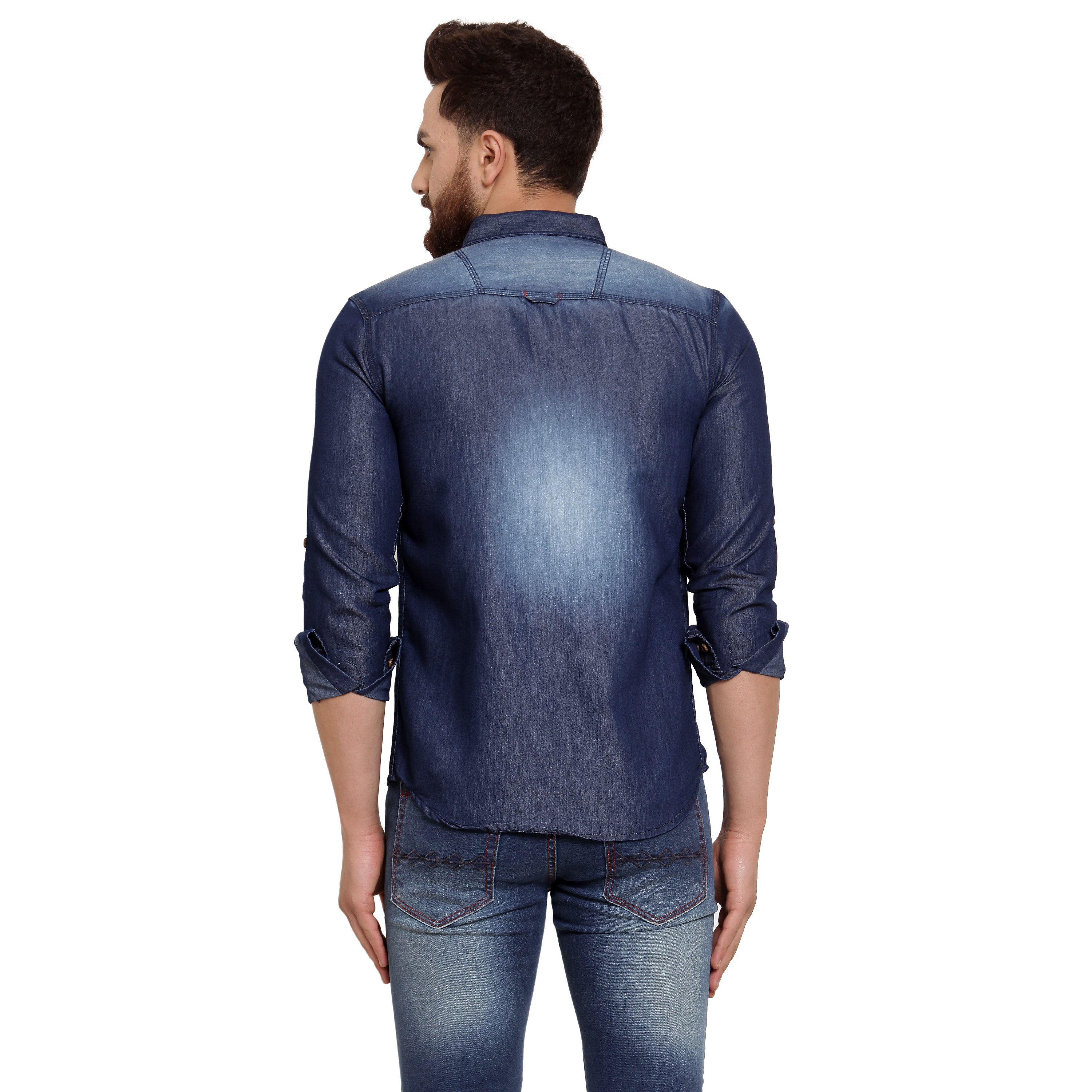 Blue Mens Denim Shirt