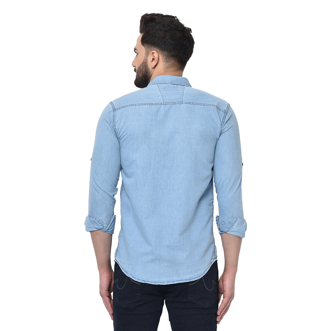 Blue Mens Denim Shirt