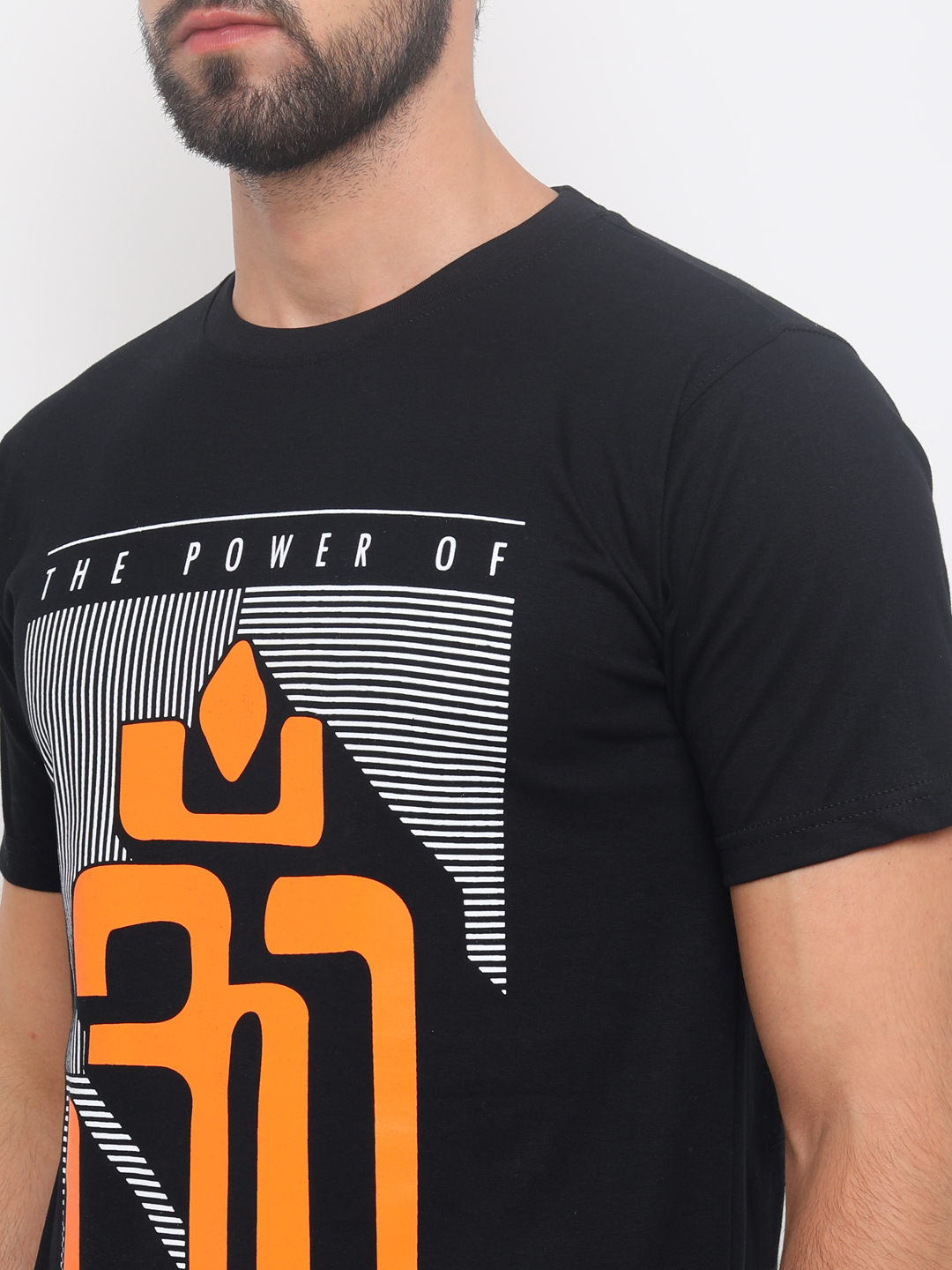 Regular Fit Cotton T-shirt - Bio Washed Comfort | Unisex Short Sleeve, O-neck Design, Printed Style For Ages 18-65