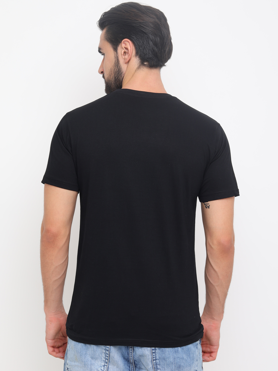 Regular Fit Cotton T-shirt - Bio Washed Comfort | Unisex Short Sleeve, O-neck Design, Printed Style For Ages 18-65