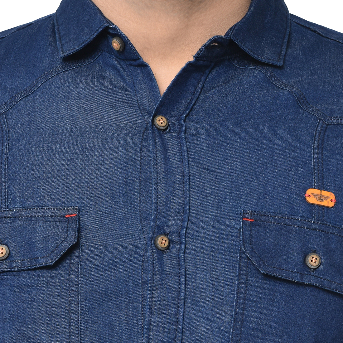 Blue Mens Denim Shirt