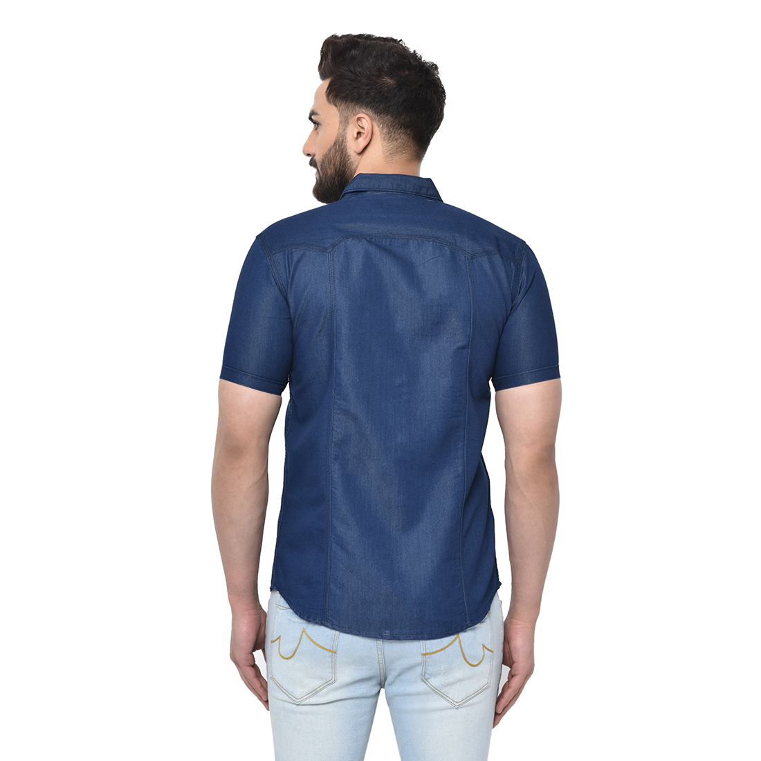Blue Mens Denim Shirt