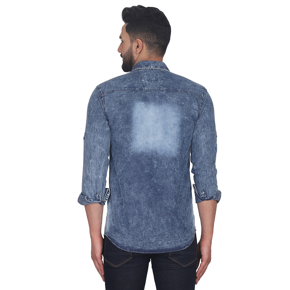 Blue Mens Denim Shirt