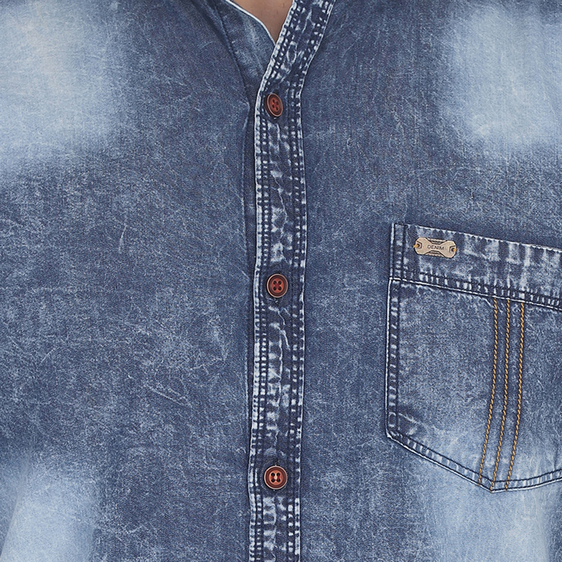 Blue Mens Denim Shirt