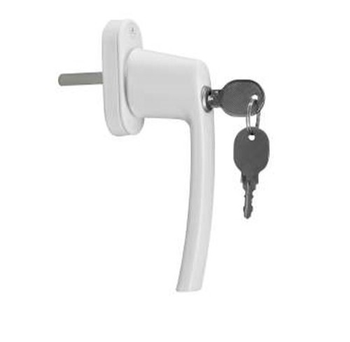 Powder Coated Black/ White Finish Multipoint Locking Handle For Sliding Window With Key