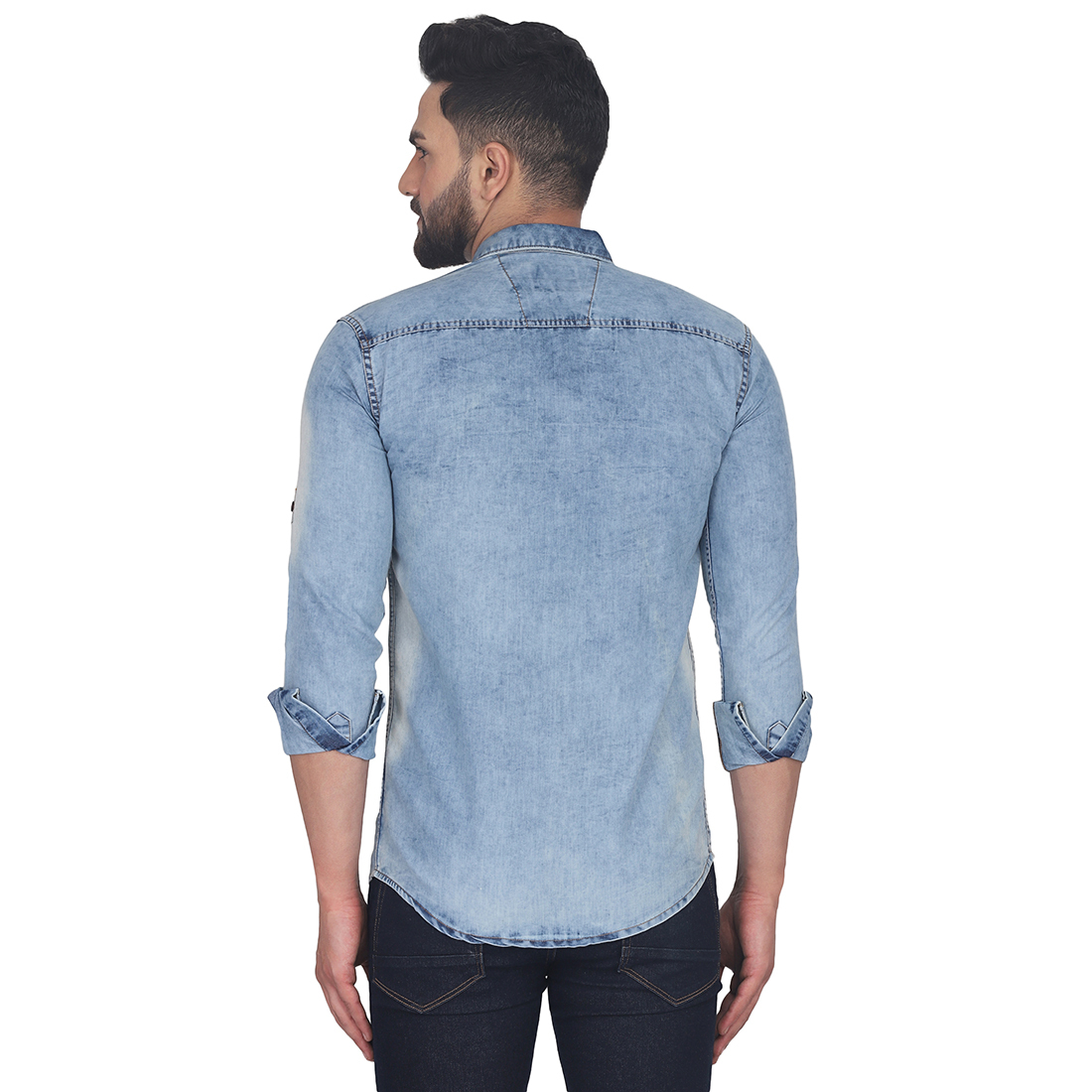 Blue Mens Denim Shirt