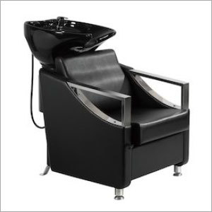 Comfortable Shampoo Station - Synthetic Leather Material , Durable Black Design for Saloon Use
