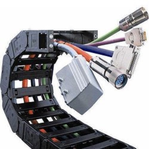 Cable Chain - Steel, Minimum 25 (W) * 35 (H) mm, Black and Yellow | Durable, Powder Coating and Polished Surface