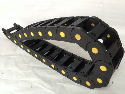 Cable Chain - Steel, Minimum 25 (W) * 35 (H) Mm, Black And Yellow | Durable, Powder Coating And Polished Surface