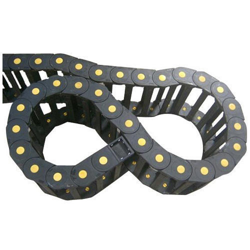 Cable Chain - Steel, Minimum 25 (W) * 35 (H) Mm, Black And Yellow | Durable, Powder Coating And Polished Surface