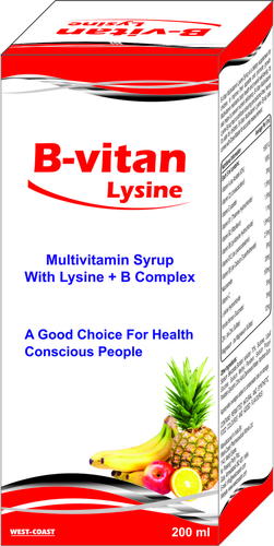 Multivitamin Syrup With Lysine + B Complex Syrup Dosage Form: Liquid