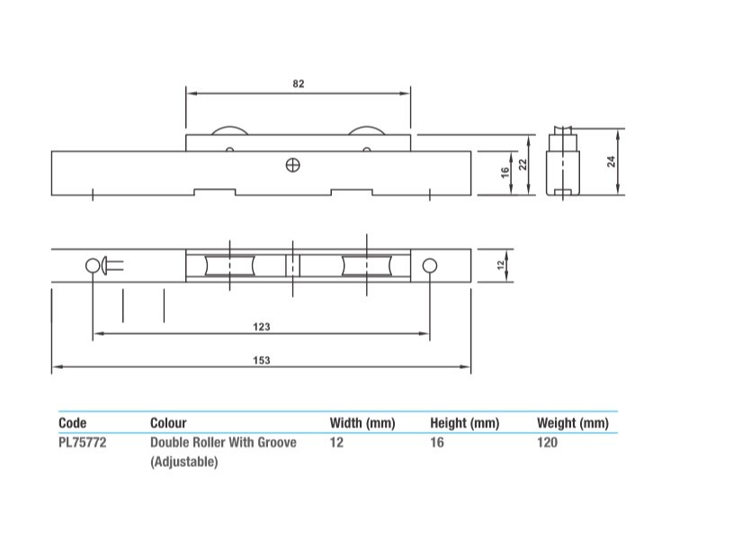 Nylon Wheel Double Roller Application: Upvc Sliding Door