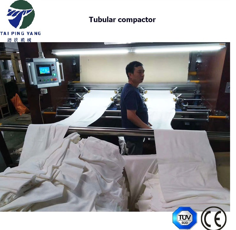 Tubular Fabric Compactor - 20mm Nomex Carpet, Dimensions 6500x2740x2250mm | Auto Outfeed, Hydraulic Platform, Magnetic Separation, Low Shrinkage, Softening Fabric