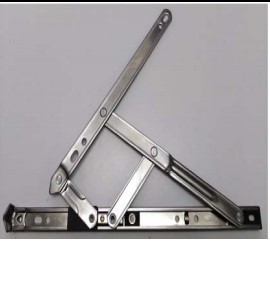 Friction Stay Side Hung Hinges - Stainless Steel S. S. 201, 88 Degrees Opening Angle, Universal Bidirectional Type, 16 mm Stack Height, Suitable for UPVC Hardware