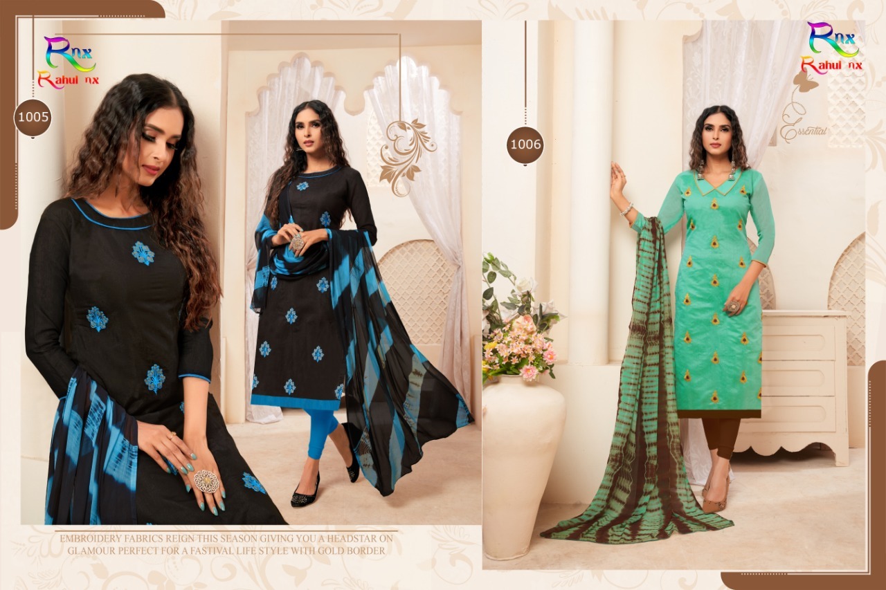 Modal Silk Dress Material - Modal Silk Top, Cotton Bottom, Najmeen Jaipuri Print Design, Quick Dry | Washable, Embroidered Texture, Suitable For All Seasons