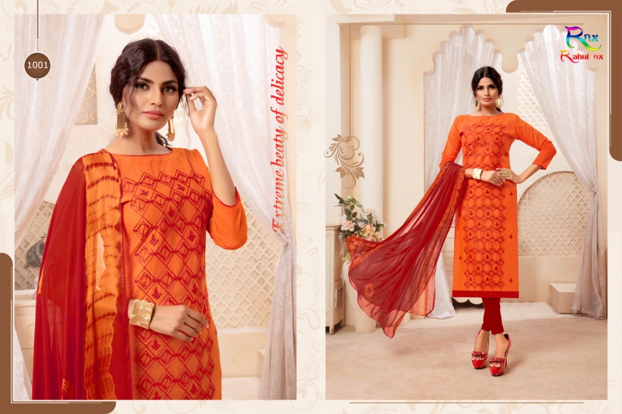 Modal Silk Dress Material - Modal Silk Top, Cotton Bottom, Najmeen Jaipuri Print Design, Quick Dry | Washable, Embroidered Texture, Suitable For All Seasons